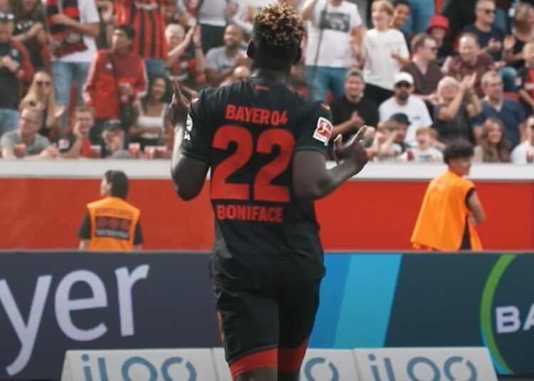 Leverkusen expect Boniface to be out until April