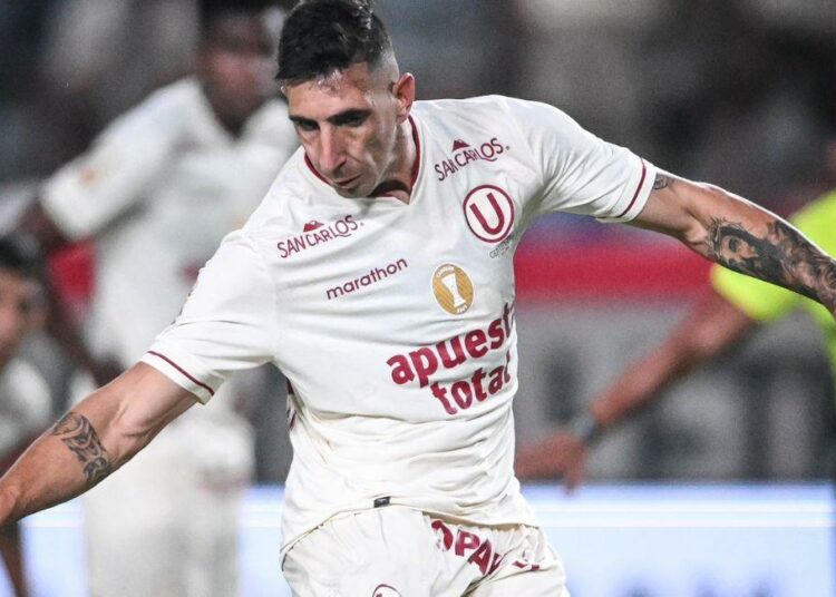 Diego Dorregaray volvió a marcar de penal y se mostró confiado en que anotará más goles en el 2024. Foto: Twitter @Liga1TeApuesto