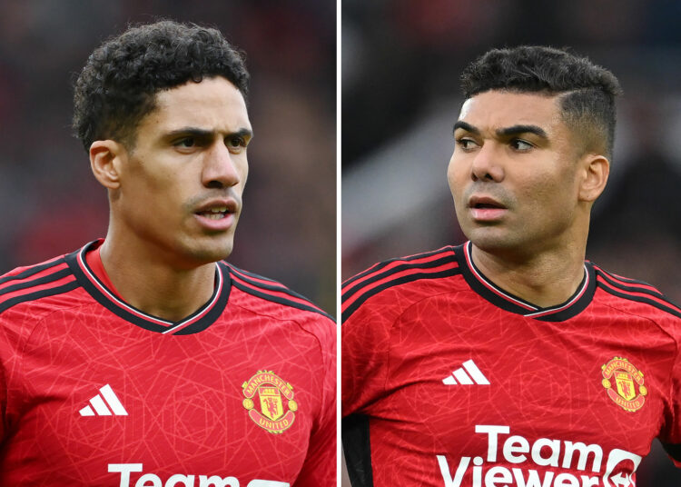 El Real Madrid 'considera una transferencia impactante para los envejecidos inadaptados del Man Utd Varane y Casemiro', dicen informes en España