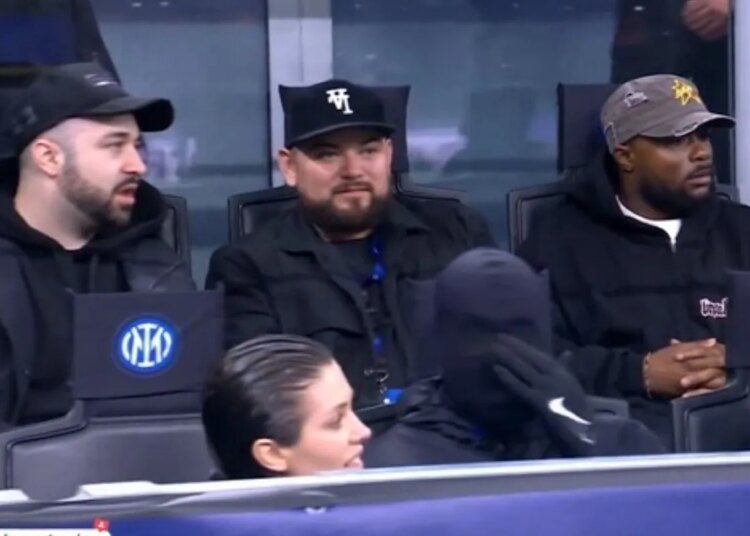 La aparición sorpresa de Kanye West y Bianca Censori en el Inter de Milán vs Atlético de Madrid