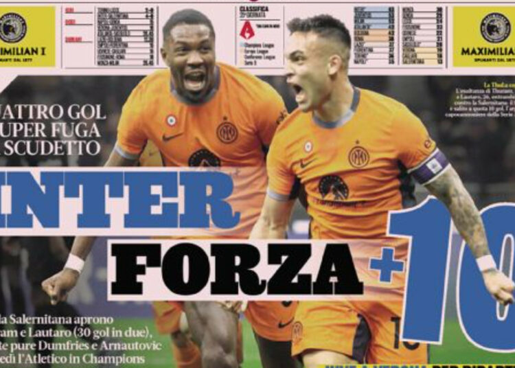 Periódicos de hoy – Inter Force 10+, el Napoli cree, la Juve llama a Vlahovic