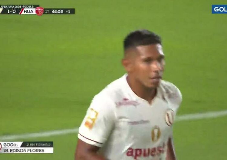 GOL Edison Flores Universitario de Deportes vs. Sport Huancayo EN VIVO: golazo del 'Orejas' para el 1-0 en el Monumental | VIDEO | Deportes | FUTBOL-PERUANO