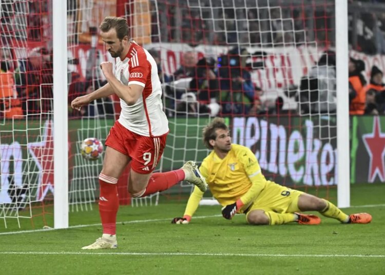 Harry Kane lleva al Bayern a los cuartos de final de la Liga de Campeones con 2 goles en la victoria por 3-0 sobre la Lazio