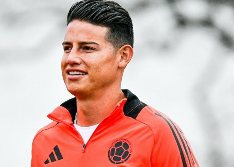 James Rodríguez llega a la concentración de la Selección Colombia como protagonista