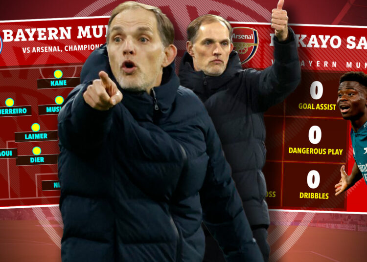 Cómo el genio cambio de Thomas Tuchel al once inicial del Bayern anuló el ataque del Arsenal y 'sacó a Bukayo Saka del juego'