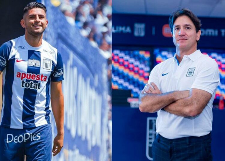 Carlos Zambrano y Bruno Marioni. Foto: Facebook Club Alianza Lima