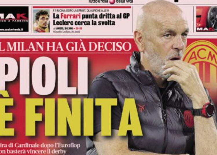 Periódicos de hoy – Milán se acabó para Pioli, la Juventus está a mitad de camino