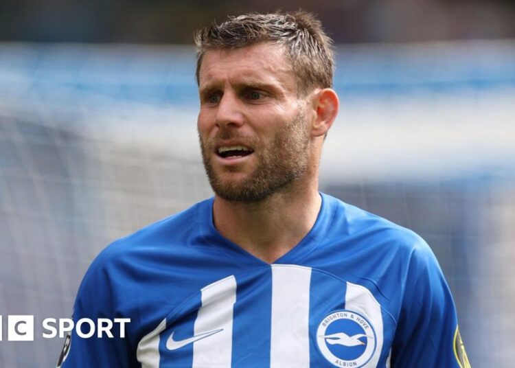 James Milner in action for Brighton