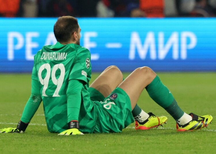 Donnarumma se fue llorando tras la eliminación del PSG en la Liga de Campeones ante el Dortmund