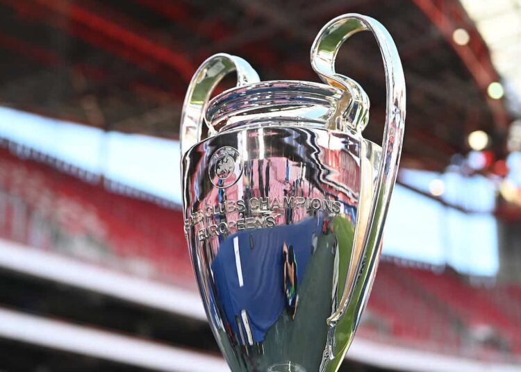 LISBON, PORTUGAL - Sunday, August 23, 2020: The European Cup trophy seen before the UEFA Champions League Final between FC Bayern Munich and Paris Saint-Germain at the Estadio do Sport Lisboa e Benfica. (Credit: ©UEFA)