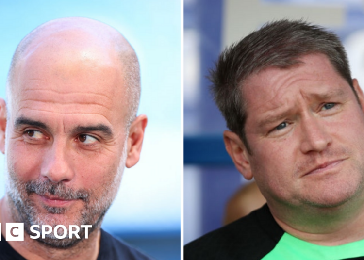 Pep Guardiola and Matt Beard