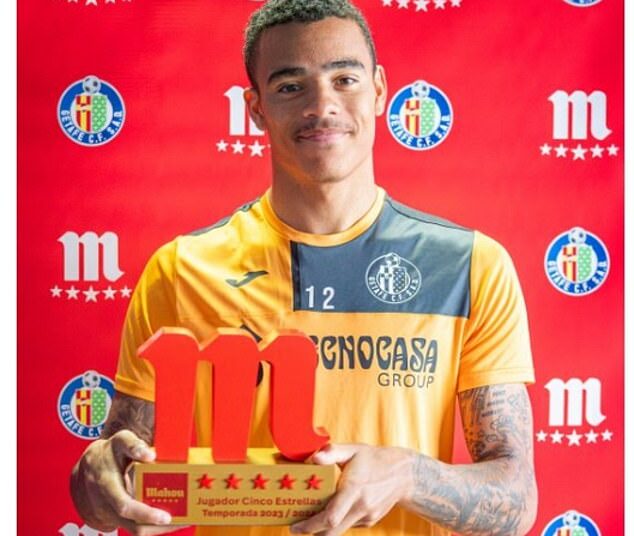 Mason Greenwood ha sido nombrado Jugador de la Temporada del Getafe para la temporada 2023-24