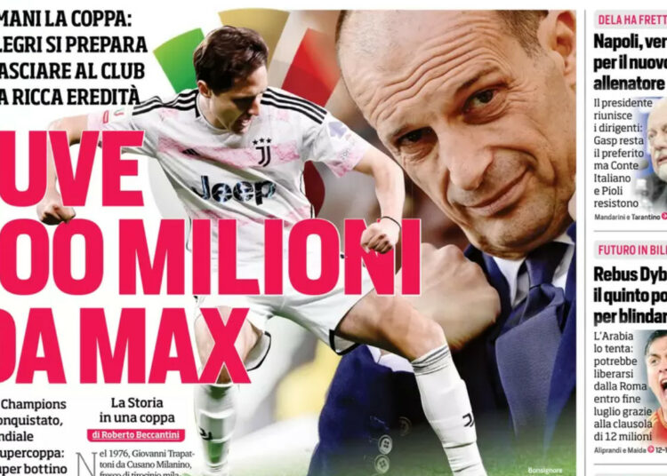 Periódicos de hoy - Bolonia sueña en grande, Allegri 100m regalo de la Juve