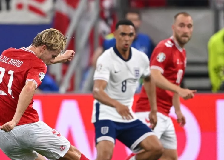 Inglaterra empató en su segunda salida en la Eurocopa: 1-1 vs. Dinamarca