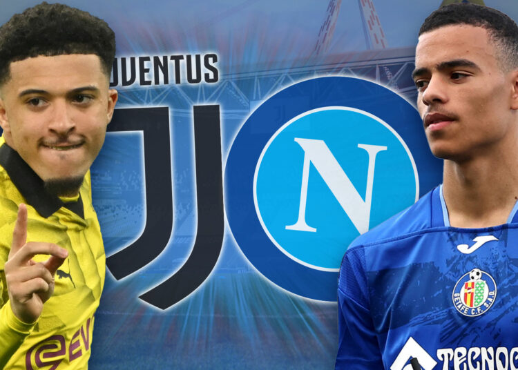 La Juventus se dispone a deshacerse de la transferencia de Mason Greenwood por £ 40 millones Jadon Sancho mientras el Napoli entra en la carrera por el as del Man Utd