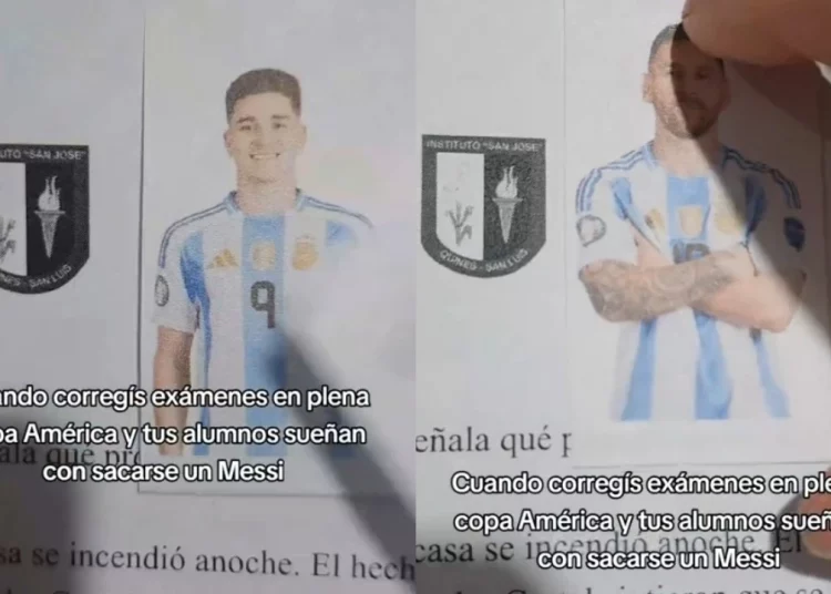 Profesor calificó exámenes con números de Selección Argentina: solo uno sacó a Messi