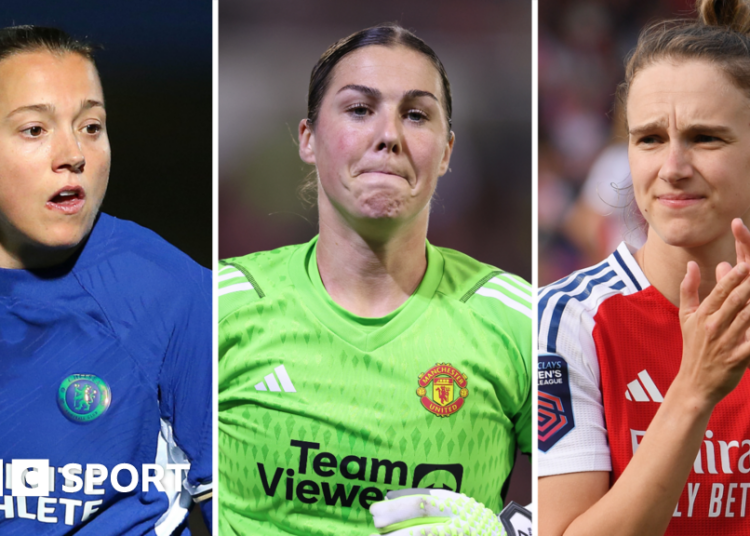 Fran Kirby, Mary Earps and Vivianne Miedema