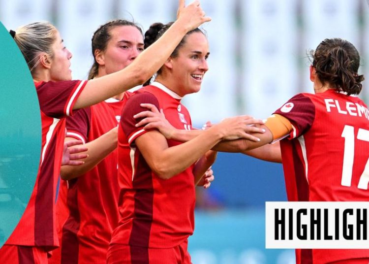 Watch Canada's 2-1 victory against New Zealand in the pool stages of Paris 2024 Olympics