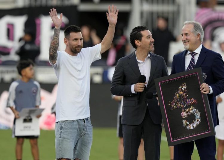 El Inter Miami rinde homenaje a Messi