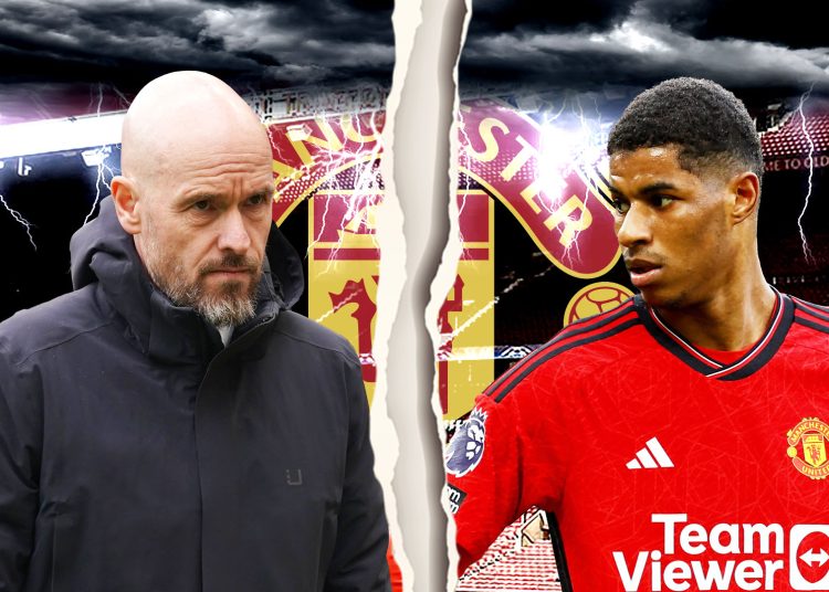 El Manchester United se prepara para vender a Marcus Rashford tras el conflicto con Ten Hag... y podría reducir la valoración de la transferencia a 80 millones de libras