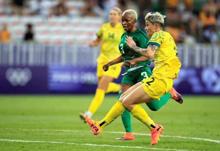 Australia v Zambia, Paris 2024 Olympic Games at the Nice Stadium in Nice on July 28, 2024.