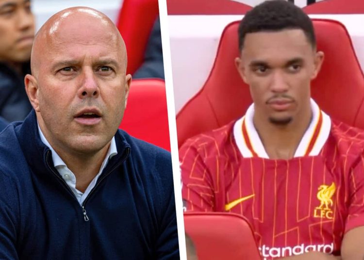 El técnico del Liverpool, Arne Slot, aborda la frustración por Trent Alexander-Arnold