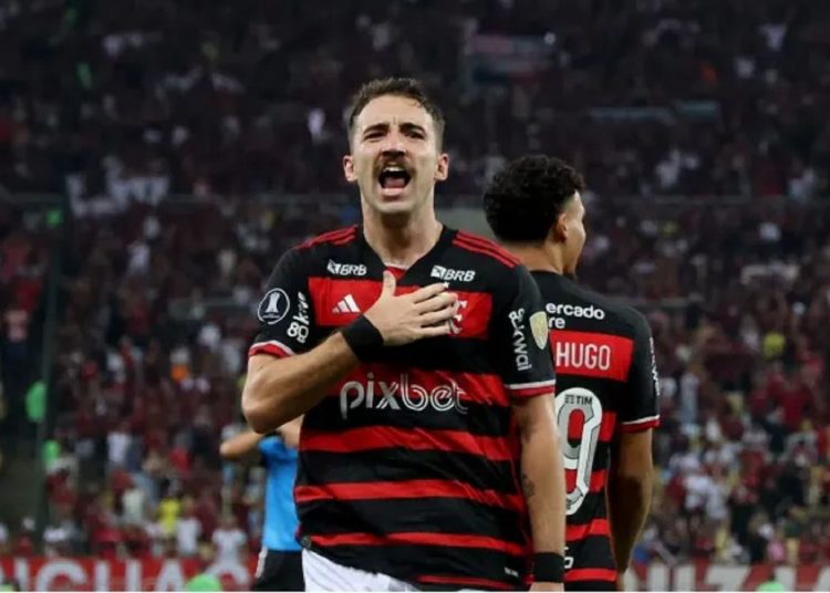 Léo Pereira anota y Flamengo vence a Bolívar en el primer partido de la Copa Libertadores