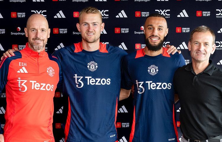 Resumen de noticias de transferencias: Manchester United presenta los últimos fichajes Matthijs de Ligt y Noussair Mazraoui, Liverpool apunta a Giorgio Mamardashvili y lo último sobre el futuro de Conor Gallagher