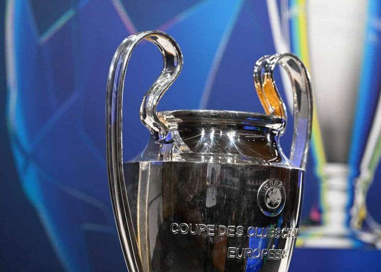 NYON, SWITZERLAND - AUGUST 5: A view of the UEFA Champions League trophy ahead of the UEFA Champions League, 2024/25 Play-offs Round Draw at the UEFA Headquarters, The House of the European Football, on August 5, 2024 in Nyon, Switzerland (Photo by Kristian Skeie - UEFA/UEFA via Getty Images)