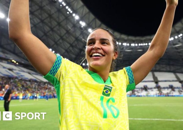 Gabi Nunes at the Olympic Games with Brazil