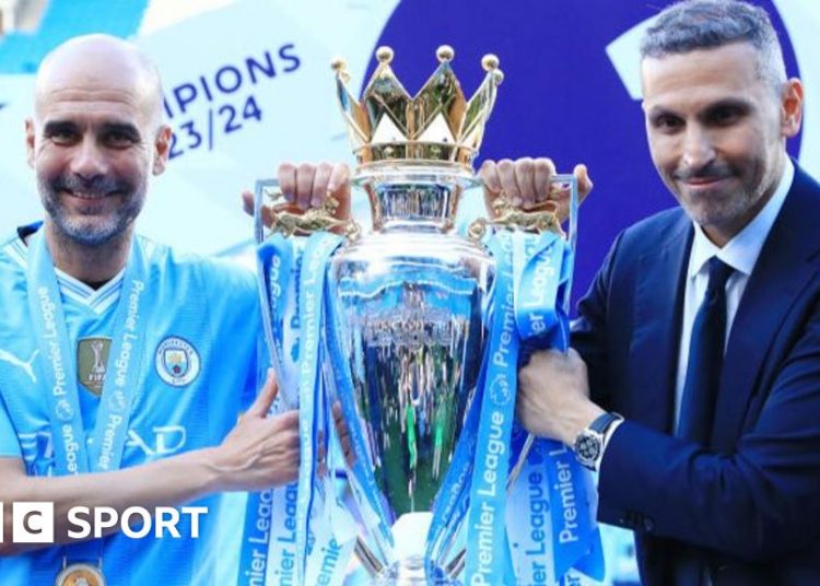 Man City fans celebrate their barrister Lord Pannick with a banner referencing lyrics from Manchester band The Smiths