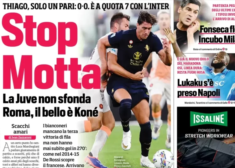 Los periódicos de hoy: La Juve se detiene, el Milán se descontrola, Lukaku asume el mando del Nápoles