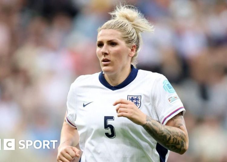 Millie Bright playing for England