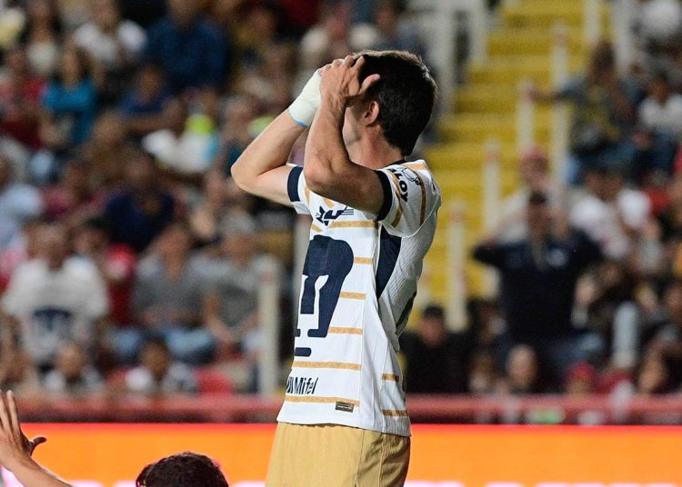 Pumas sufre ante Necaxa su cuarto descalabro consecutivo