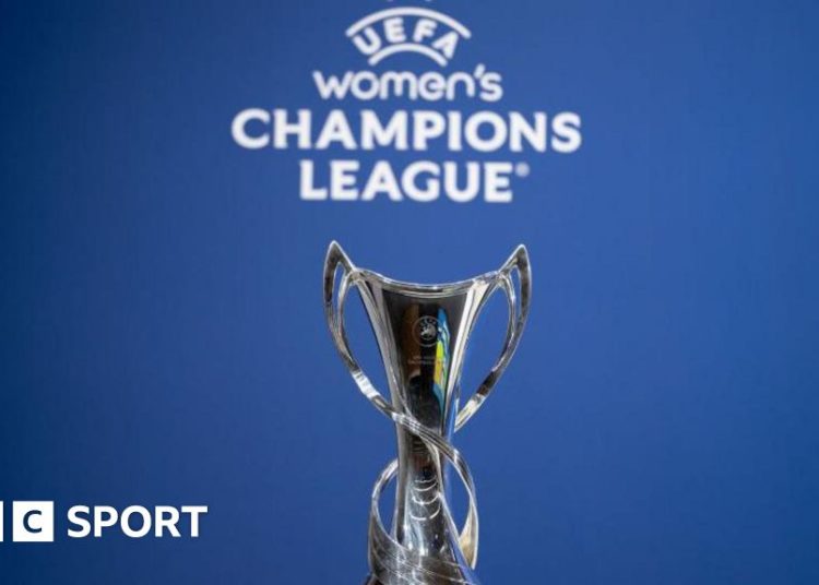 An image of the Women's Champions League trophy