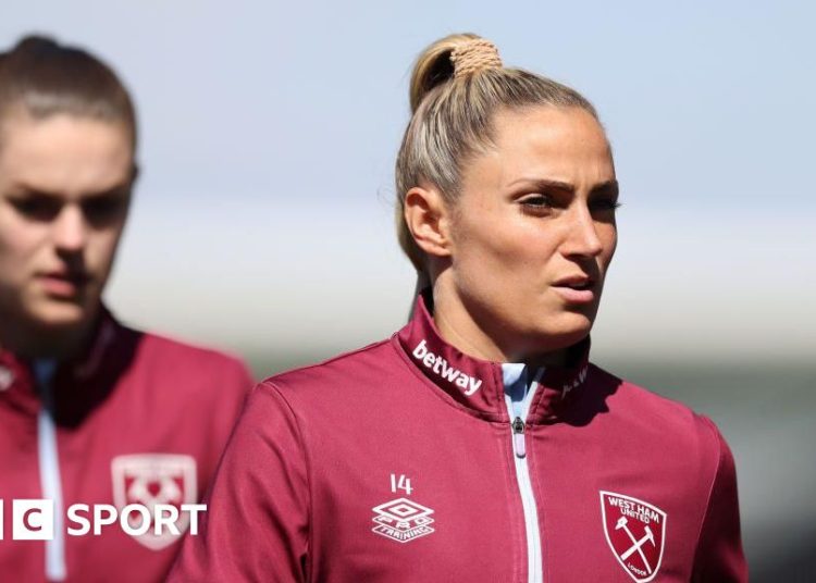 Canada international Shelina Zadorsky training with West Ham